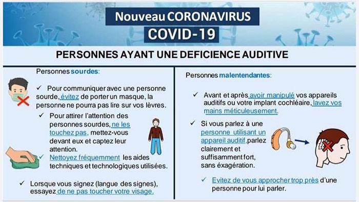 Mesures de prévention en EHPAD : Personnes ayant une déficience auditive